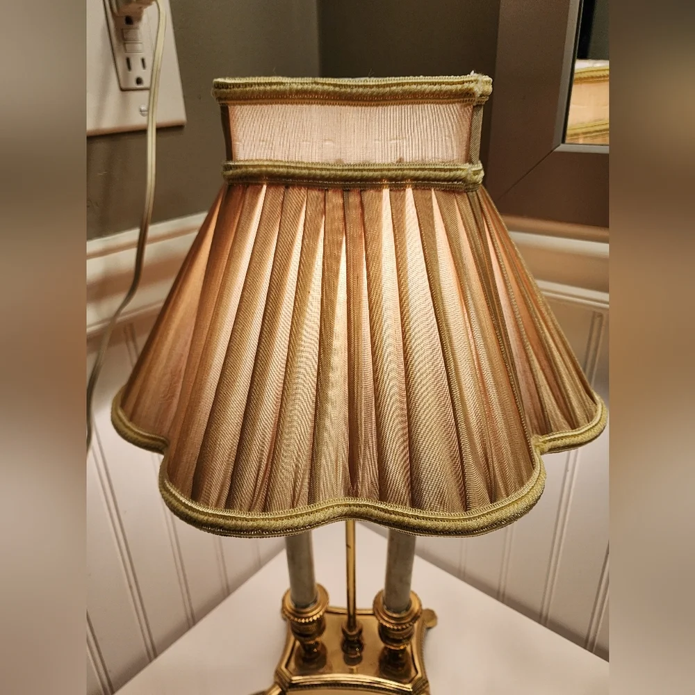 Elegant Gold and Cream Table Lamp